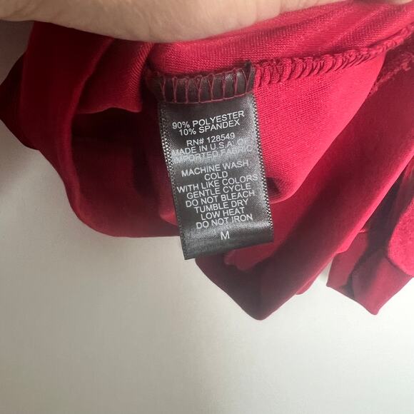 Aviator Nation Red Velvet Relaxed Sweatshirt Medium Womens - Picture 14 of 14